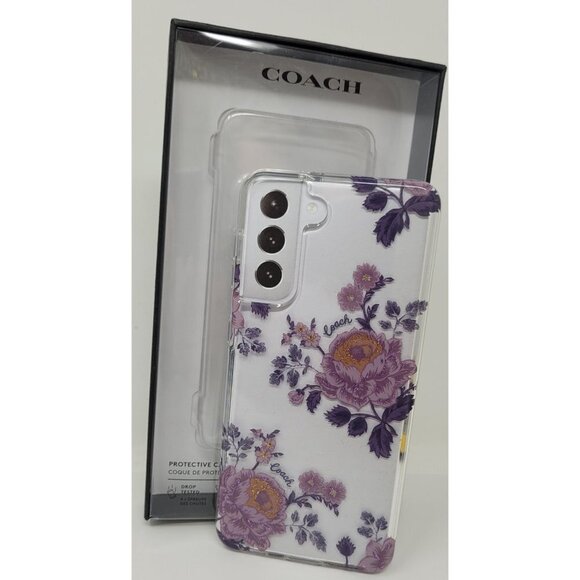 Coach Protective Case for Samsung Galaxy S21 5G / S21 - Moody Floral Purple - Picture 4 of 5